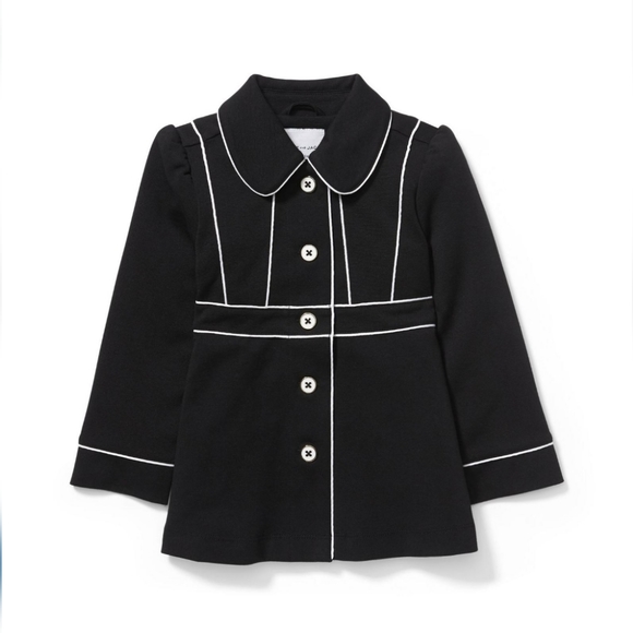 NWOT Janie and Jack Baby Girls Ponte Long Jacket